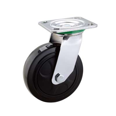 8Inch Rubber Container locking Caster Wheel