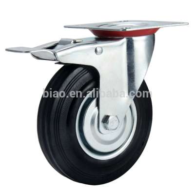 2017 hot sale swivel industrial caster wheels with brake