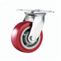 4"/5"/6"/8" industrial heavy duty swivel PU caster wheels wholesale