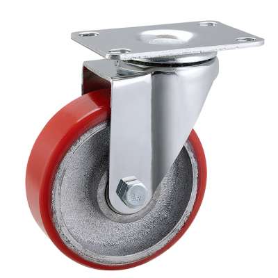 2017 China factory best selling Newest PU Furniture caster wheel