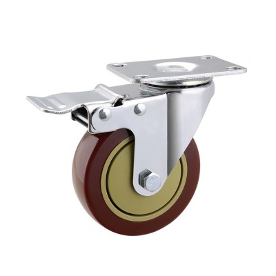 100mm Furniture Trolley PVC Castor Wheel