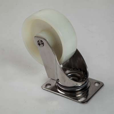 100mm nylon caster stainless steel castor wheel